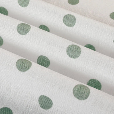 Stefana Silber Print Linen Blend Curtain Drapery Pleated -TWOPAGES