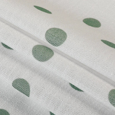 Stefana Silber Print Linen Blend Curtain Drapery Pleated -TWOPAGES
