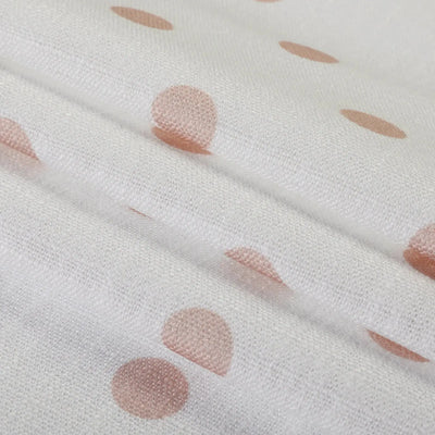 Stefana Silber Print Linen Blend Curtain Drapery Pleated -TWOPAGES