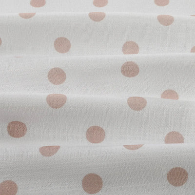 Stefana Silber Print Linen Blend Curtain Drapery Pleated -TWOPAGES