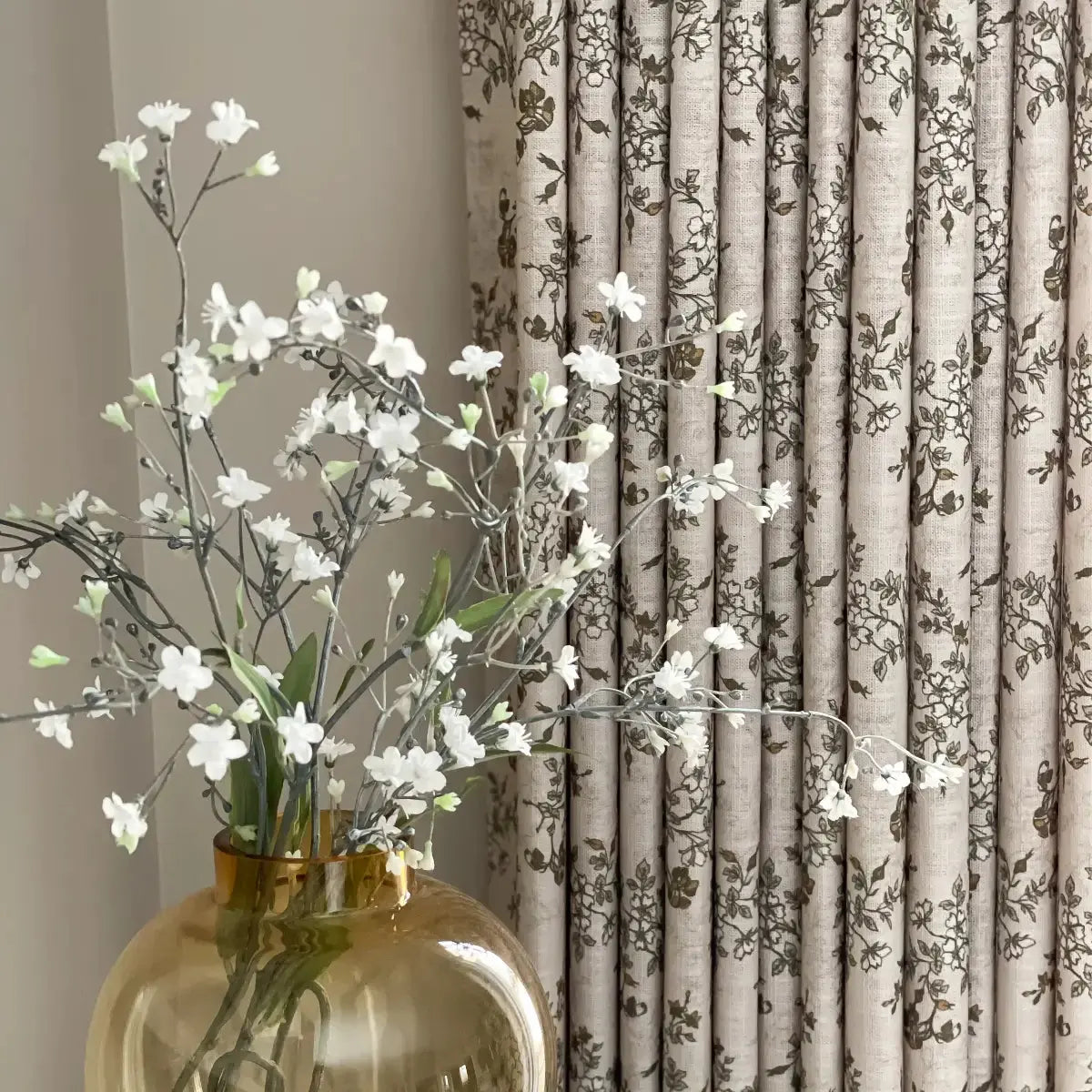 Sara Le Print Linen Drapery Pleated -TWOPAGES