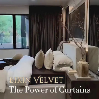 Birkin Velvet Curtain Pleated - TWOPAGES