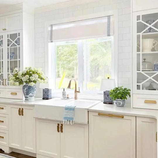 Liz Linen Roman Shade Cordless