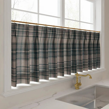 Sara Le Print Linen Pleated Cafe Curtains -TWOPAGES