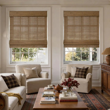 Rae Natural Pure Bamboo Woven Shades - Series Z- -TWOPAGES CURTAINS