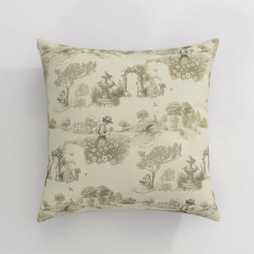 MS. MAVERICK MUSE x TWOPAGES Print Linen Cotton Pillow Cover