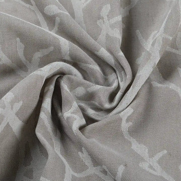 Freya Linen Semi Sheer Jacquard Curtains Pleated -TWOPAGES