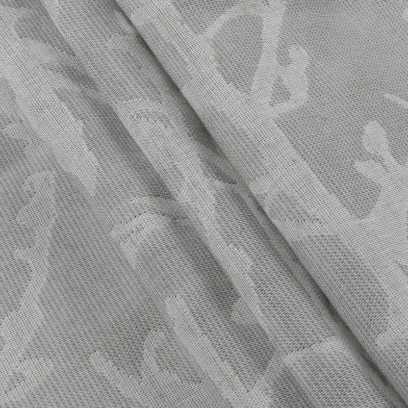 Freya Linen Semi Sheer Jacquard Curtains Pleated -TWOPAGES