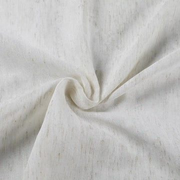 Freya Linen Semi Sheer Jacquard Curtains Pleated -TWOPAGES