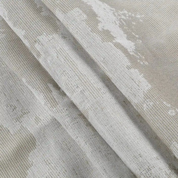 Freya Linen Semi Sheer Jacquard Curtains Pleated -TWOPAGES