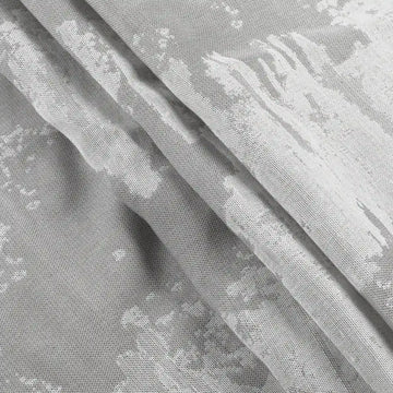 Freya Linen Semi Sheer Jacquard Curtains Pleated -TWOPAGES