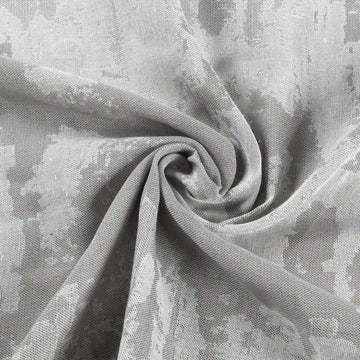 Freya Linen Semi Sheer Jacquard Curtains Pleated -TWOPAGES