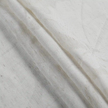 Freya Linen Semi Sheer Jacquard Curtains Pleated -TWOPAGES