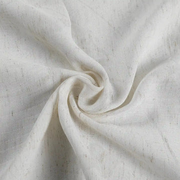 Freya Linen Semi Sheer Jacquard Curtains Pleated -TWOPAGES