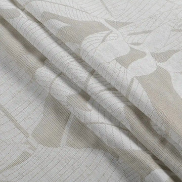 Freya Linen Semi Sheer Jacquard Curtains Pleated -TWOPAGES