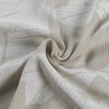 Freya Linen Semi Sheer Jacquard Curtains Pleated -TWOPAGES