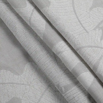Freya Linen Semi Sheer Jacquard Curtains Pleated -TWOPAGES