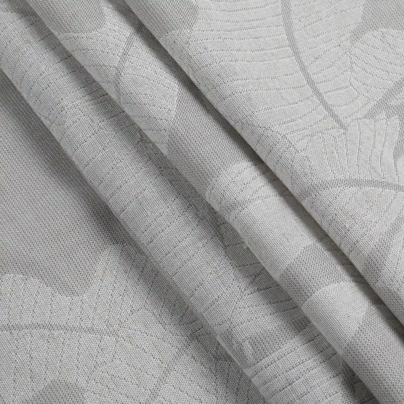 Freya Linen Semi Sheer Jacquard Curtains Pleated -TWOPAGES