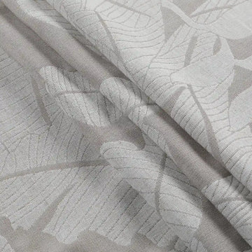 Freya Linen Semi Sheer Jacquard Curtains Pleated -TWOPAGES