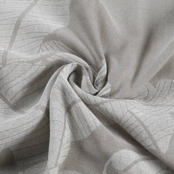 Freya Linen Semi Sheer Jacquard Curtains Pleated -TWOPAGES