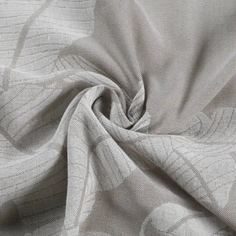 Freya Linen Semi Sheer Jacquard Curtains Pleated -TWOPAGES