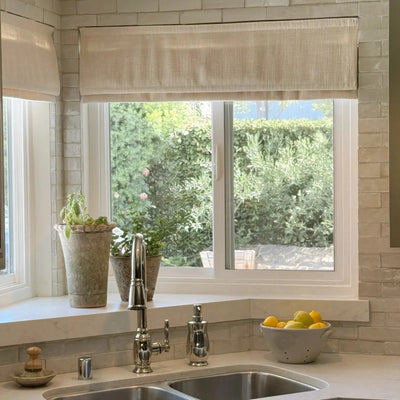 Motorized Roman Shade Cordless -TWOPAGES