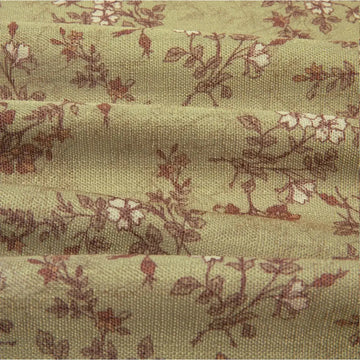 Sara Le Print Linen Pleated Cafe Curtains -TWOPAGES