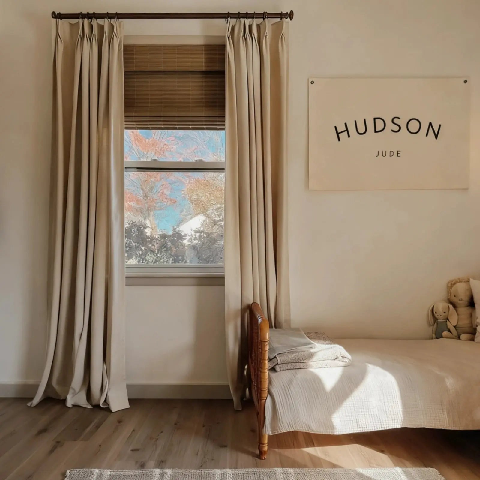 Isabella Heavyweight Cotton Drapery Pleated- -TWOPAGES