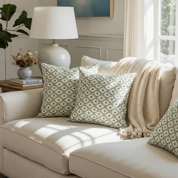 Britt Bengoechea Print Linen Cotton Pillow Cover