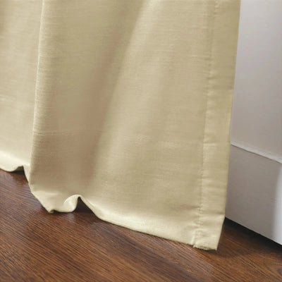 Veda Luster Cotton Velour Drapery Pleated -TWOPAGES