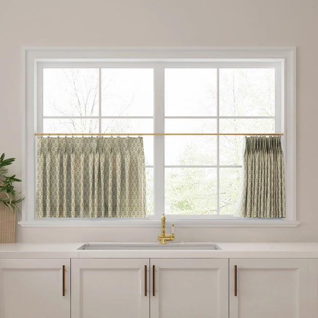 Rebecca Hughes Vintage Print Cotton Cafe Curtains - TWOPAGES CURTAINS