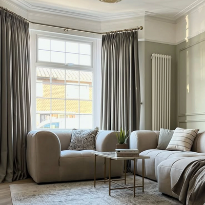 Karin Pure Wool Curtain Pleated -TWOPAGES