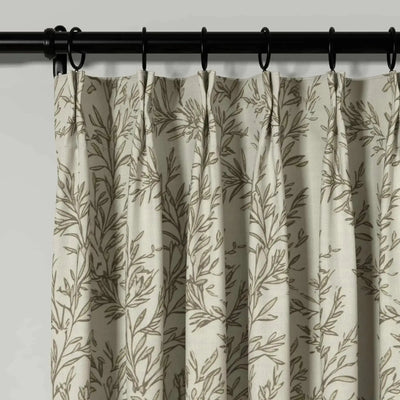 Sara Le Print Linen Cafe Curtains Pleated -TWOPAGES