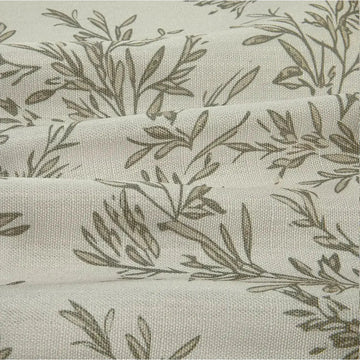 Sara Le Print Linen Pleated Cafe Curtains -TWOPAGES