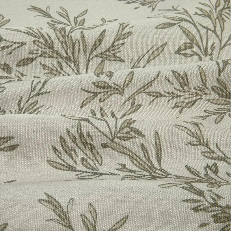 Sara Le Print Linen Pleated Cafe Curtains -TWOPAGES