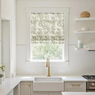Sara Le Printed Roman Shade Cordless -TWOPAGES
