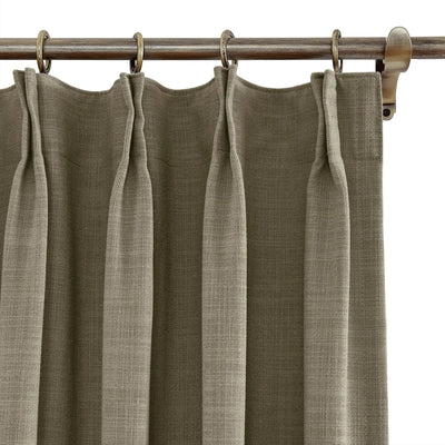 Liz Linen Ready Made Privacy Curtains Pinch Pleat Unlined -TWOPAGES