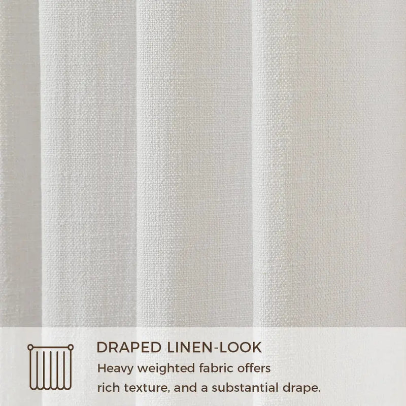 Tia Custom Linen Curtain Pleated -TWOPAGES