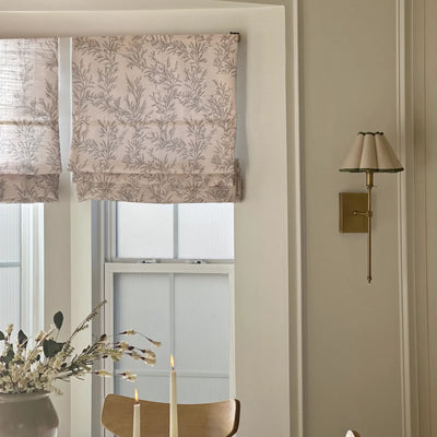 Sara Le Printed Roman Shade Cordless -TWOPAGES