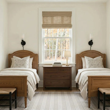 Rae Natural Ramie Jute Woven Wood Shades - Series W- -TWOPAGES CURTAINS