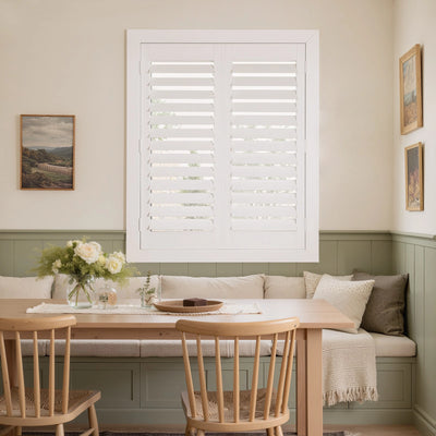 Veritas Hardwood Plantation Shutter Ready Made Window Coverings – Double Panel