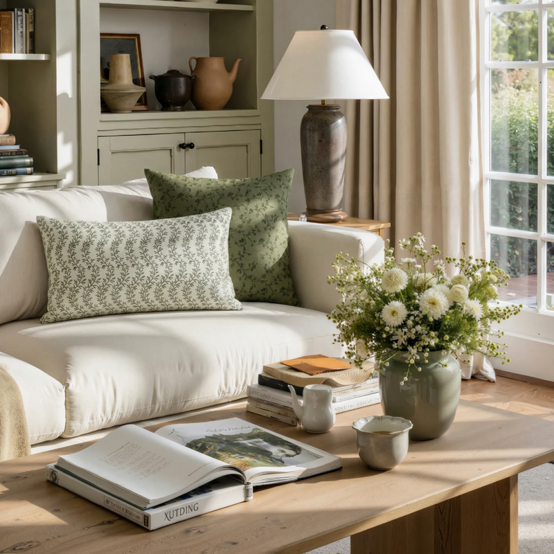 Britt Bengoechea Print Linen Cotton Pillow Cover