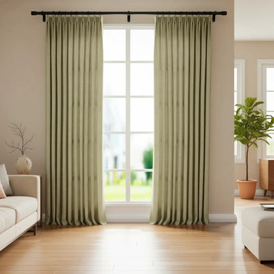 Vinny Twill Drapery Pleated- -TWOPAGES