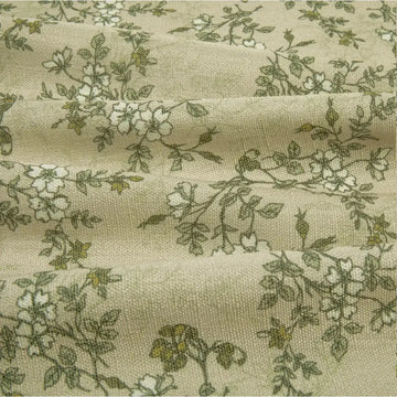 Sara Le Print Linen Pleated Cafe Curtains -TWOPAGES