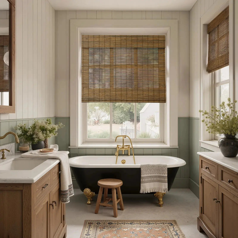 Rae Natural Bamboo Woven Shades - Series S- -TWOPAGES CURTAINS