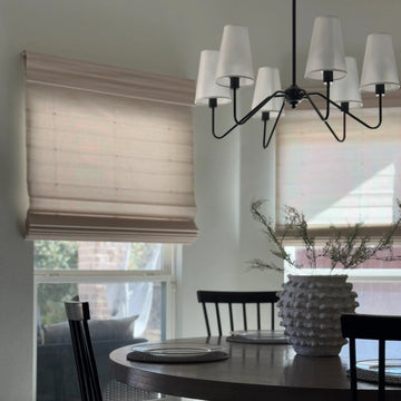 Sybil Bamboo Roman Shade - Wall White -TWOPAGES CURTAINS