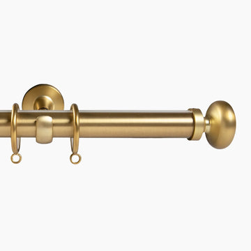 Arno Single Decorative Curtain Rod with Rings -TWOPAGES