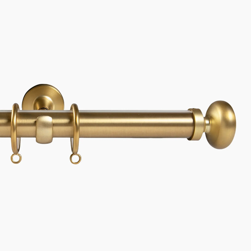 Arno Single Decorative Curtain Rod with Rings -TWOPAGES