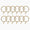 Jaylon Quiet-Glide Curtain Rings Eyelet (Pack of 12) -TWOPAGES