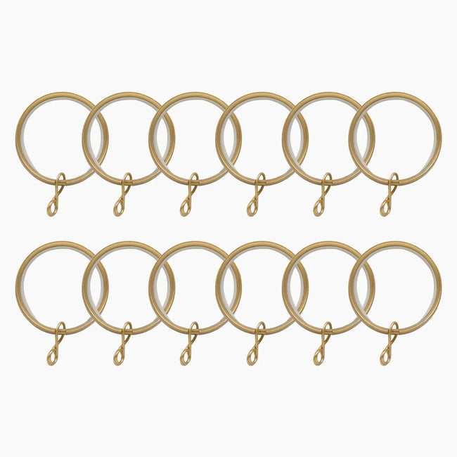 Jaylon Quiet-Glide Curtain Rings Eyelet (Pack of 12) -TWOPAGES